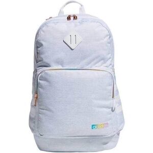 EUC adidas 3 stripes light grey backpack